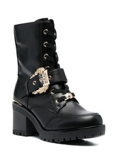 Versace 70mm logo-plaque ankle boots