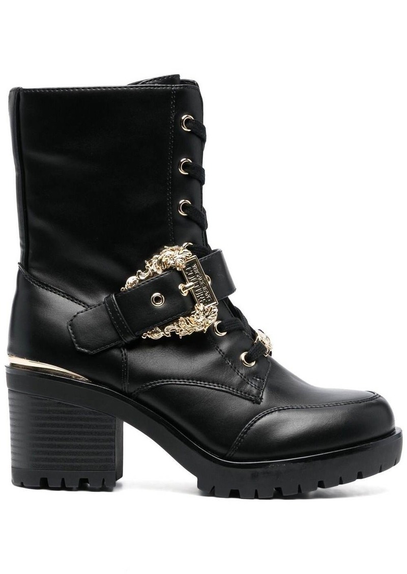 Versace 70mm logo-plaque ankle boots