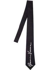 Versace 70mm Signature Logo Silk Tie