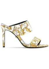 Versace 95mm Tribute Printed Leather Sandals