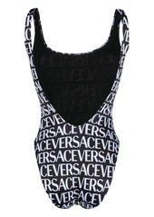 Versace all-over logo print one-piece