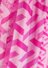 Versace all-over monogram-print scarf