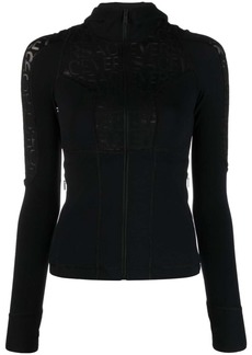 Versace Allover logo jersey jacket