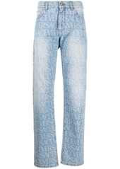 Versace Allover straight-leg jeans