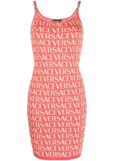 Versace Allover knitted minidress