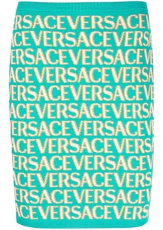 Versace Allover knitted miniskirt