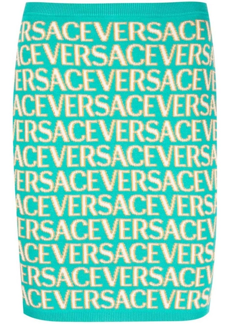 Versace Allover knitted miniskirt
