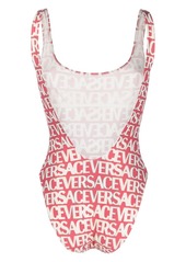 Versace Allover logo-print swimsuit