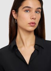 Versace Anchor Logo Pendant Earrings