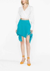 Versace asymmetric pleated skirt