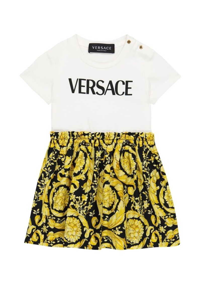 Versace Kids Baby Barocco jersey T-shirt dress