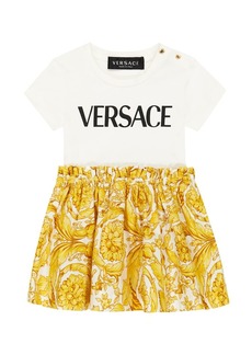 Versace Kids Baby printed cotton dress