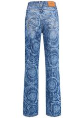 Versace Barocco Denim Straight Jeans