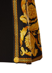 Versace Barocco Envers Satin Mini Dress