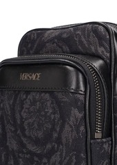 Versace Barocco Jacquard Canvas Crossbody Bag