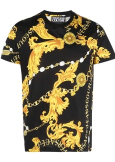 Versace Barocco-print cotton T-shirt
