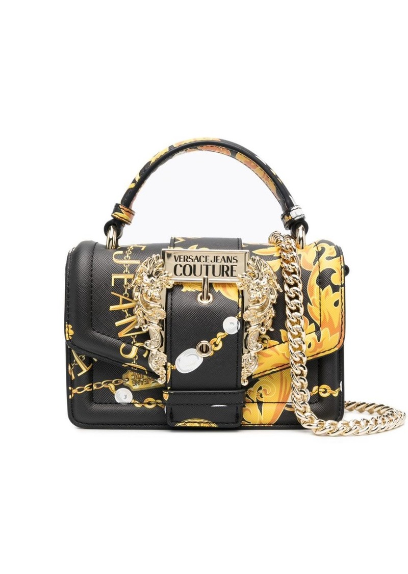 Versace Barocco-print faux-leather tote bag