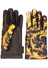 Versace Barocco print gloves