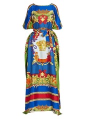 Versace Barocco Print Khaftan Dress