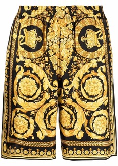 Versace Barocco silk shorts