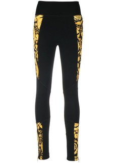 Versace Barocco-print leggings