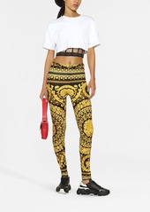 Versace Barocco-print leggings