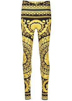 Versace Barocco-print leggings