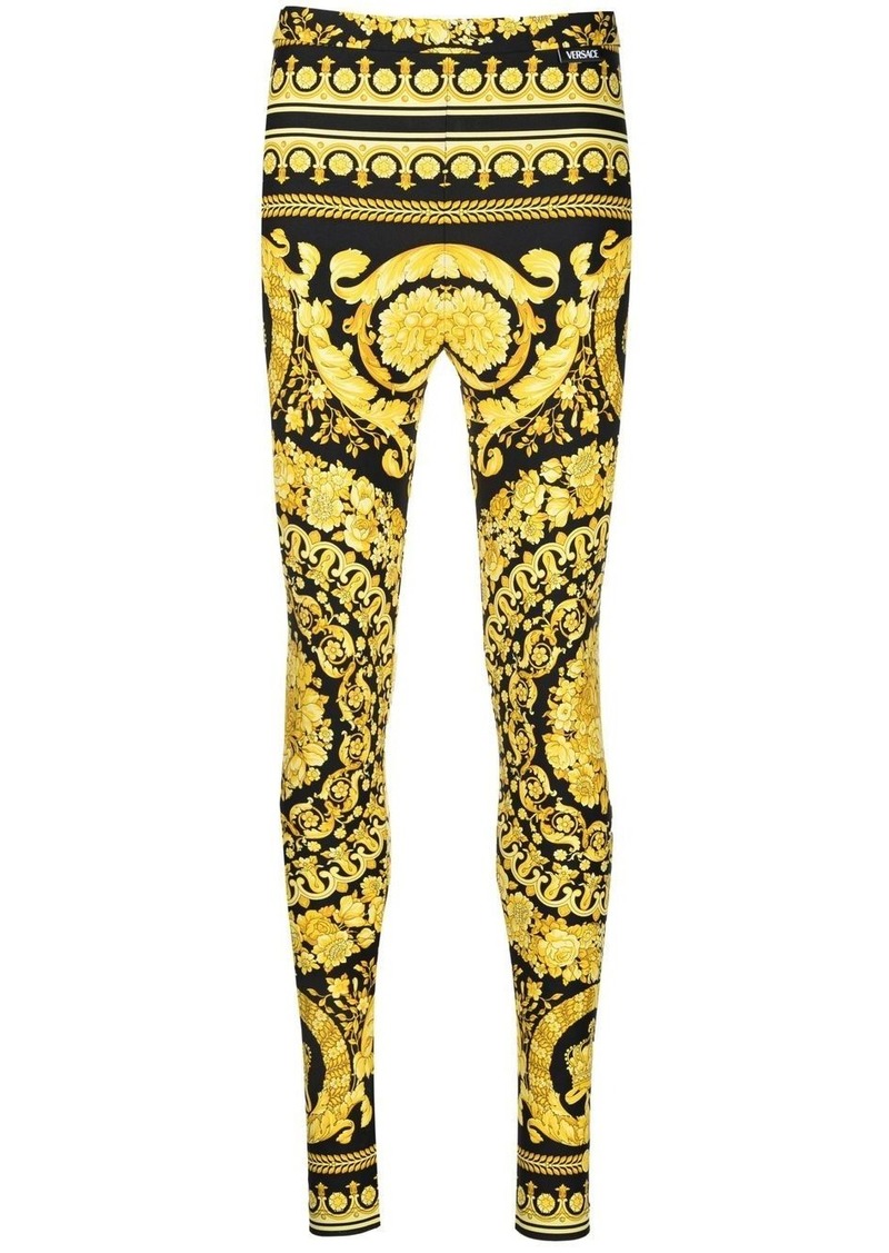 Versace Barocco-print leggings