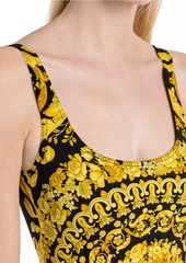 Versace Barocco Print One-Piece Swimsuit