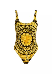 Versace Barocco Print One-Piece Swimsuit