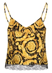 Versace Barocco-print silk camisole