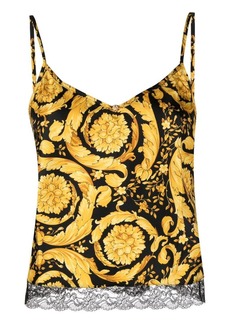 Versace Barocco-print silk camisole