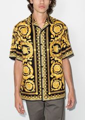 Versace Barocco print silk shirt