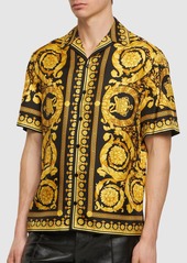 Versace Barocco Print Silk Shirt