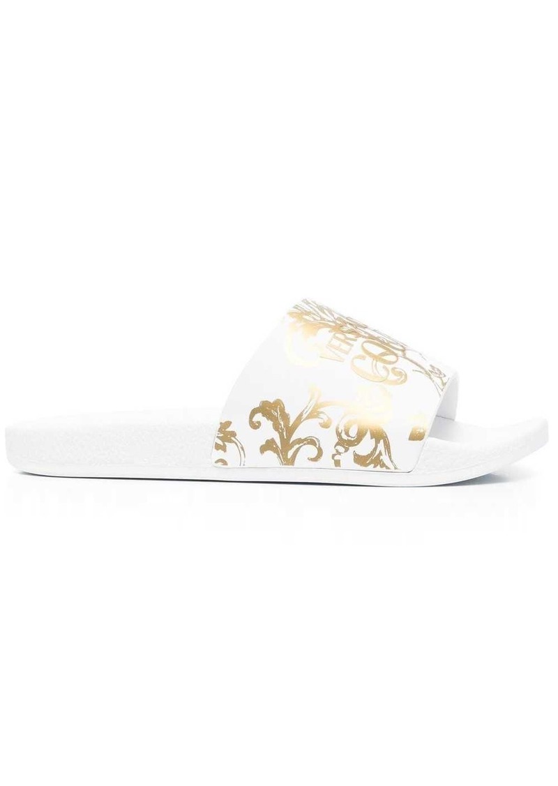 Versace 'Barocco' print slides