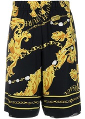 Versace Barocco-print track shorts