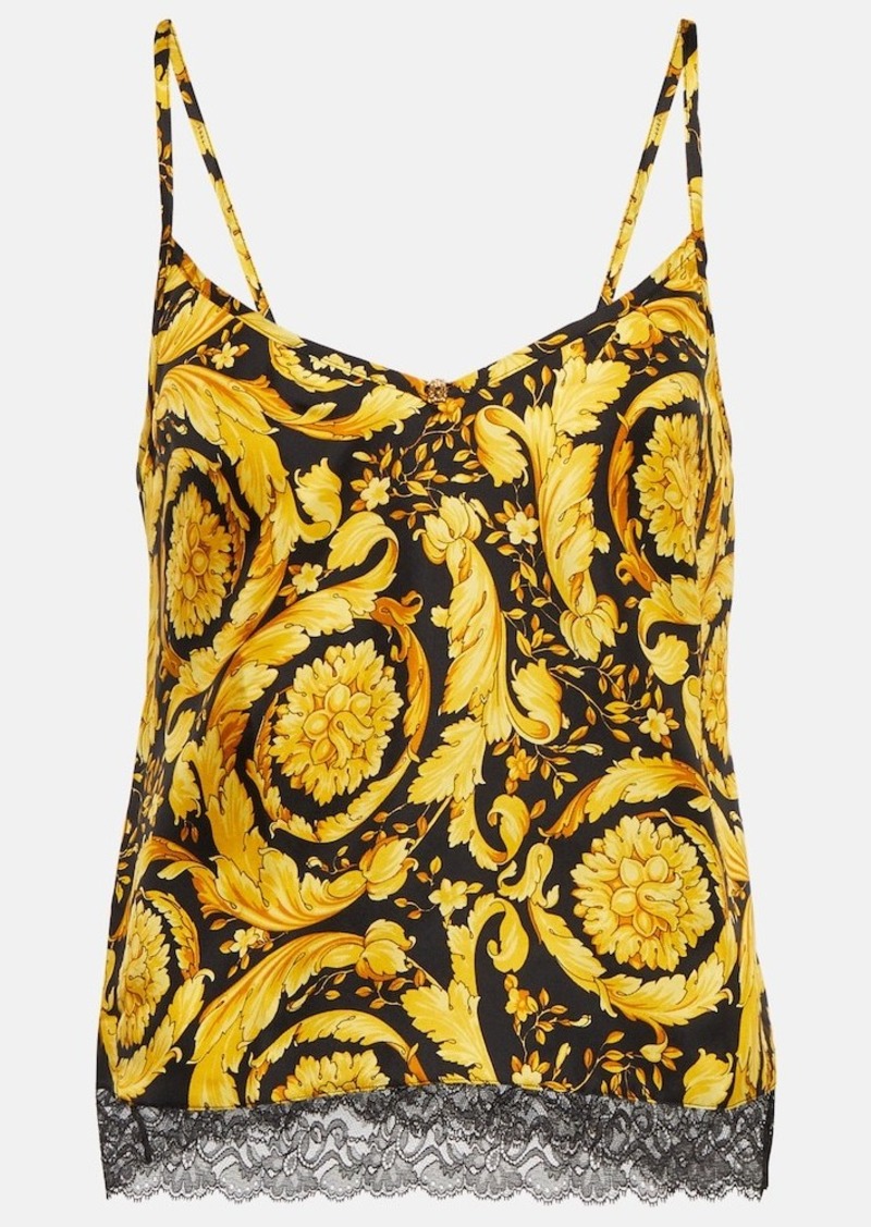 Versace Barocco silk camisole