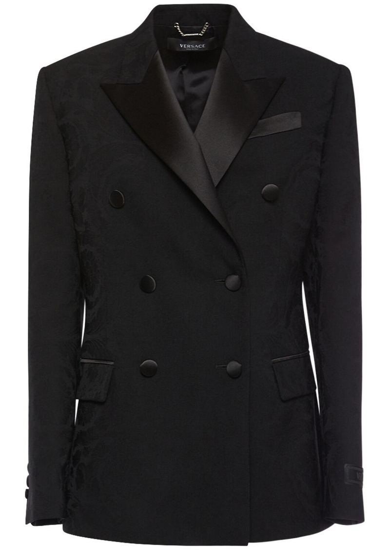 Versace Barocco Tailored Wool Jacket