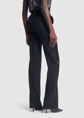 Versace Barocco Tailored Wool Straight Pants