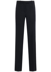 Versace Barocco Tailored Wool Straight Pants