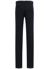 Versace Barocco Tailored Wool Straight Pants