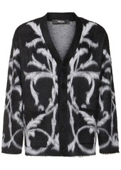 Versace Barocco Wool Blend Cardigan