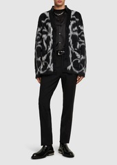 Versace Barocco Wool Blend Cardigan