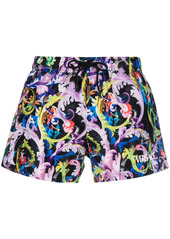 Versace Baroccoflage print swim shorts