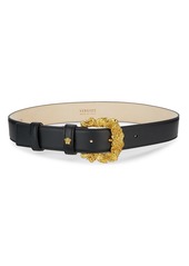 Versace Baroque Buckle Tribute Leather Belt