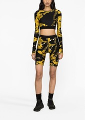 Versace Baroque Couture-print cycling shorts