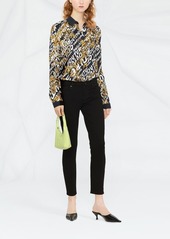 Versace baroque graffiti-print shirt