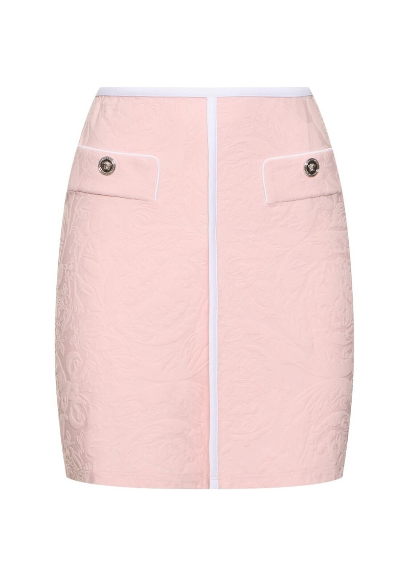 Versace Baroque Jacquard Terry Beach Skirt