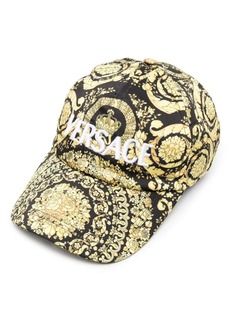 Versace Baroque logo-embroidered cap