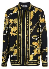Versace baroque-pattern long-sleeve shirt